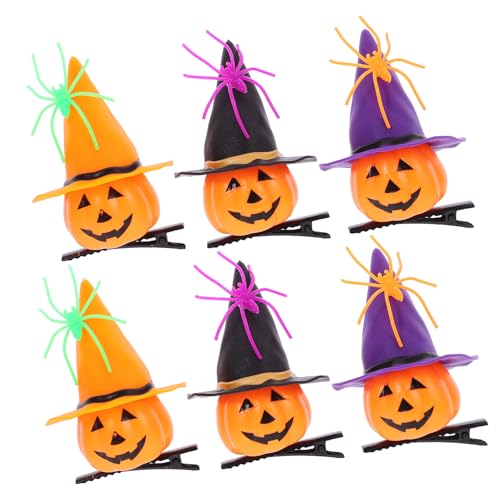 WESIEVYA 2 Sätze Halloween-haarspangen Halloween-dekorationen Lustig Gothic Halloween-hexenhut-dekoration Haarschleifen Cool Zubehör Kostüm Die Haarklammer Aufkleber Haarnadel Aus Eisen von WESIEVYA