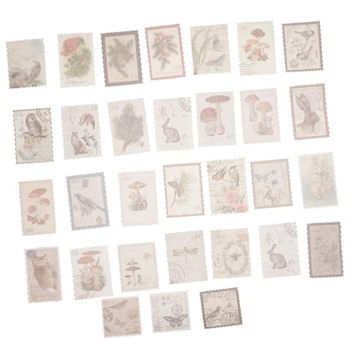 WESIEVYA Notizbuchaufkleber Vintage Scrapbooking-Aufkleber Dekorative Planer-Aufkleber Papiermaterialaufkleber Mit Kleber Der Rückseite Für Sammelalben Und Fotoalben von WESIEVYA