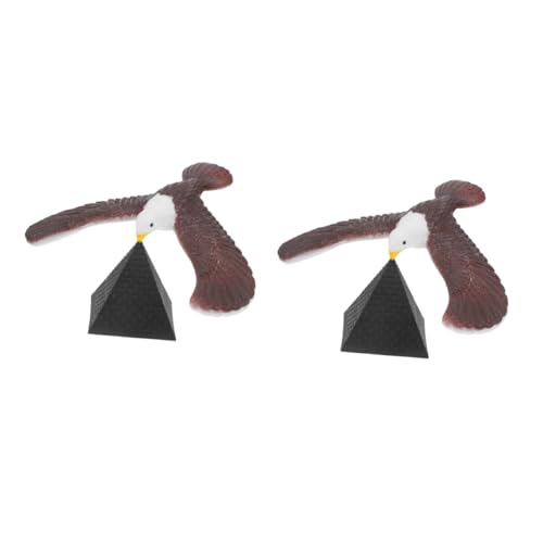 WESIEVYA 2 Sets Balancierender Adler, Spielzeug, Heimschmuck, Balancier Adler, Balancier Ornament, Pyramide, Balancier Adler, Dekorativer Balancier Adler, Balancier Vogel, Balancier von WESIEVYA