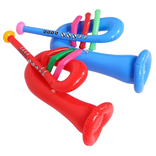 WESIEVYA 2 Stück Aufblasbare Trompeten aus PVC Tragbares Musikinstrument für Partys Wiederverwendbare Dekoration für Kindergeburtstage Hochzeiten und Feiern Spielzeuge für Jungen WESIEVYA 2 Stück Aufblasbare Trompeten aus PVC Tragbares Musikinstrument für Partys Wiederverwendbare Dekoration für Kindergeburtstage Hochzeiten und Feiern Spielzeuge für Jungen von WESIEVYA