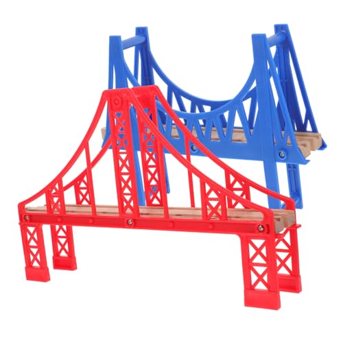 WESIEVYA 2 Stück Eisenbahnschienen Spielzeug, Lustiges Brückenspielzeug, Eisenbahnschienen Modell, Kunststoff Eisenbahnbrücke, Eisenbahnschienen Spielzeug, Lernspielzeug, Zugszene, WESIEVYA 2 Stück Eisenbahnschienen Spielzeug, Lustiges Brückenspielzeug, Eisenbahnschienen Modell, Kunststoff Eisenbahnbrücke, Eisenbahnschienen Spielzeug, Lernspielzeug, Zugszene, von WESIEVYA