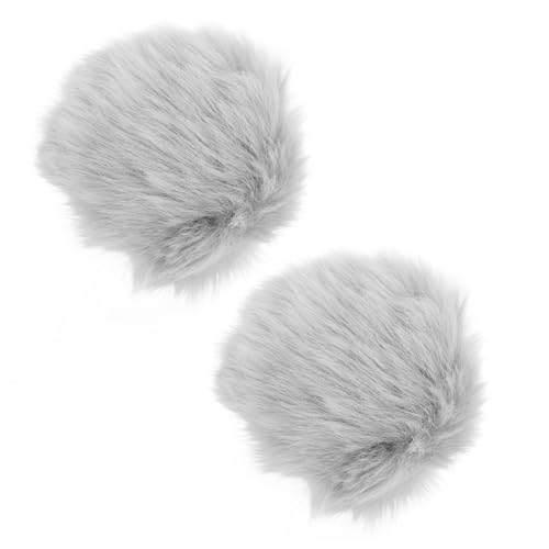 WESIEVYA 2 Stück Flauschige Bunny Tail Clips Plüsch Hasenschwanz Cosplay Accessoires und Bequem für Kostüm Party Ostern Halloween von WESIEVYA