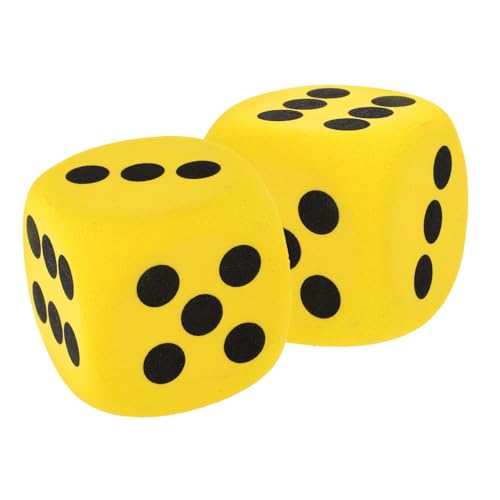 WESIEVYA Großes Schaumstoffwürfel-2er-set Für Klassenzimmer-Events Würfel in Kindergröße Eva-Material Für Spiele von WESIEVYA