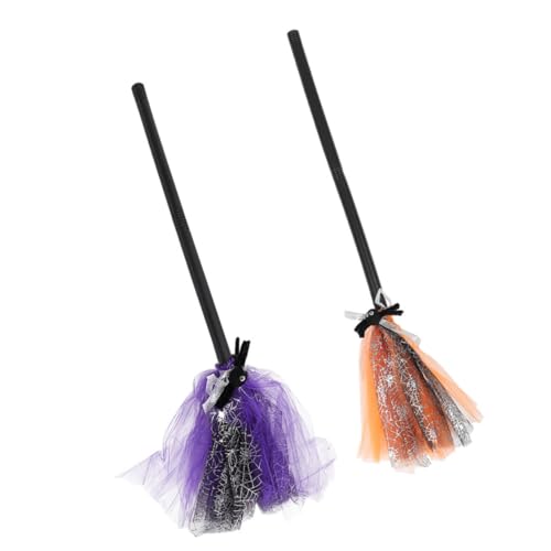 WESIEVYA 2 Stück Halloween Hexenbesen Kostüm Hexenbesen Kostüm Party Besen Requisite Hexenbedarf Halloween Cosplay Requisite Halloween Dekoration Cosplay Besen Halloween Partybedarf WESIEVYA 2 Stück Halloween Hexenbesen Kostüm Hexenbesen Kostüm Party Besen Requisite Hexenbedarf Halloween Cosplay Requisite Halloween Dekoration Cosplay Besen Halloween Partybedarf von WESIEVYA