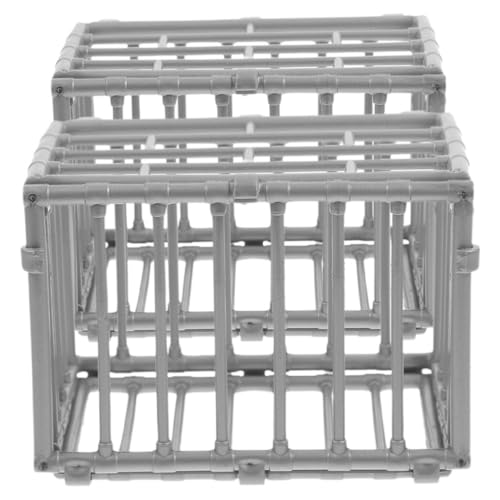 WESIEVYA 2 Stück Miniaturkäfig-Modell Abs-Material Mini-spielzeugkäfig Ausstellungsmodell Für Actionfiguren Exquisit Für Dekoration WESIEVYA 2 Stück Miniaturkäfig-Modell Abs-Material Mini-spielzeugkäfig Ausstellungsmodell Für Actionfiguren Exquisit Für Dekoration von WESIEVYA
