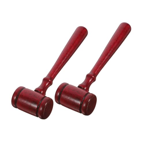 WESIEVYA 2 Stück Holzrichterhammer Leichter mit Klarem Klang Robustes Holzspielzeug für Gerichtssaal Auktionen Cosplay und Partyzubehör WESIEVYA 2 Stück Holzrichterhammer Leichter mit Klarem Klang Robustes Holzspielzeug für Gerichtssaal Auktionen Cosplay und Partyzubehör von WESIEVYA
