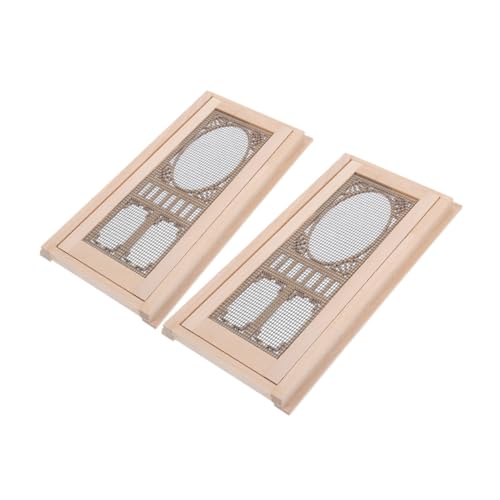 WESIEVYA 2 Stück Maßstab Realistische DIY Miniatur Fenstertüren Vielseitig Einsetzbar Einfache Montage Geeignet für Moderne und Klassische Puppenhäuser WESIEVYA 2 Stück Maßstab Realistische DIY Miniatur Fenstertüren Vielseitig Einsetzbar Einfache Montage Geeignet für Moderne und Klassische Puppenhäuser von WESIEVYA