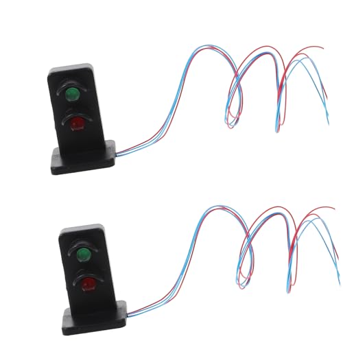 WESIEVYA 2 Stück Miniatur Verkehrsampel DIY Modell Signalsignal für Sandtisch Lebensechte LED Vielseitige Szenerie-Dekoration für Modelleisenbahn Schulprojekte und Miniaturhäuser WESIEVYA 2 Stück Miniatur Verkehrsampel DIY Modell Signalsignal für Sandtisch Lebensechte LED Vielseitige Szenerie-Dekoration für Modelleisenbahn Schulprojekte und Miniaturhäuser von WESIEVYA