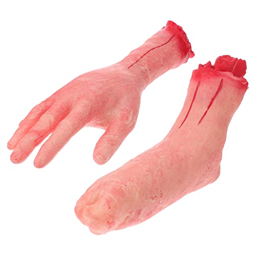 WESIEVYA 2 Stück Neuheit Halloween Gefälschte Hand- Und Fußstreichspielzeug (sortierte Farbe) von WESIEVYA