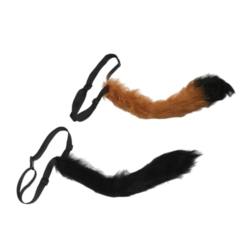 WESIEVYA 2 Stück Plüsch Tierschwanz, Süßer Tierschwanz, Fursuit, Flauschiger Tierschwanz, Katzenschwanz, Cosplay Tierkostüm Für Foto Requisite, Weißer Für Party, Dekoration Für WESIEVYA 2 Stück Plüsch Tierschwanz, Süßer Tierschwanz, Fursuit, Flauschiger Tierschwanz, Katzenschwanz, Cosplay Tierkostüm Für Foto Requisite, Weißer Für Party, Dekoration Für von WESIEVYA