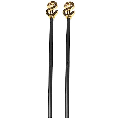WESIEVYA 2 Stück Requisiten Cosplay Dekoration Cosplay Cane Prop Spazierstock Ankleiden Spazierstock Party Versorgung Halloween Requisiten Cosplay Requisiten Halloween Ankleiden Requisiten von WESIEVYA