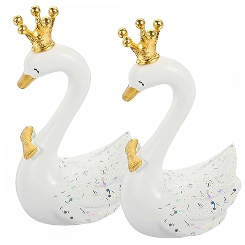 WESIEVYA 2 Stück Mini Schwanenfiguren Aus Kunstharz Kuchendekoration Schreibtischdekoration Gartendekoration Spielzeug Für Kinder WESIEVYA 2 Stück Mini Schwanenfiguren Aus Kunstharz Kuchendekoration Schreibtischdekoration Gartendekoration Spielzeug Für Kinder von WESIEVYA