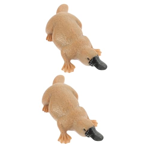 WESIEVYA 2 Stück Simulierte Kinderspielzeuge, Gefälschte Tierfiguren, Miniatur Tiermodell, Künstliches Tierornament, Tierfigur, Modellsimulation, Tierschmuck, Simulation, Tierfigur von WESIEVYA