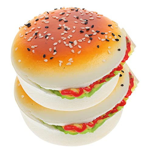 WESIEVYA 2 Stück Simuliertes Hamburger Modell, Desktop Burger Ornamente, Pu Simulationsburger, Gefälschte Lebensmitteldekore, Gefälschte Burger, Pu Burger Modelle, Lebensmittelmodelle, WESIEVYA 2 Stück Simuliertes Hamburger Modell, Desktop Burger Ornamente, Pu Simulationsburger, Gefälschte Lebensmitteldekore, Gefälschte Burger, Pu Burger Modelle, Lebensmittelmodelle, von WESIEVYA