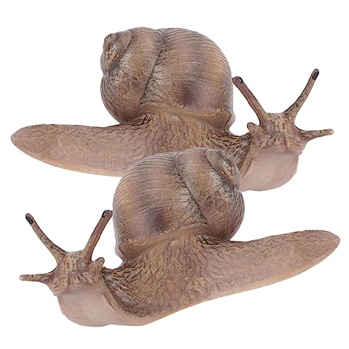 WESIEVYA 2 Stück Simuliertes Schneckenmodell, Gartenschneckenfiguren, Schneckenerkennungsmodell, Lebensechte Schneckenstatue, Realistisches Modell, Schneckensimulation, Schneckenornament, WESIEVYA 2 Stück Simuliertes Schneckenmodell, Gartenschneckenfiguren, Schneckenerkennungsmodell, Lebensechte Schneckenstatue, Realistisches Modell, Schneckensimulation, Schneckenornament, von WESIEVYA