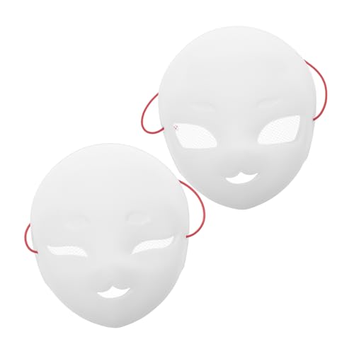 WESIEVYA Vollgesichts-opernmaske Blanko Weiße Maske Netzgarn für Halloween Theater WESIEVYA Vollgesichts-opernmaske Blanko Weiße Maske Netzgarn für Halloween Theater von WESIEVYA
