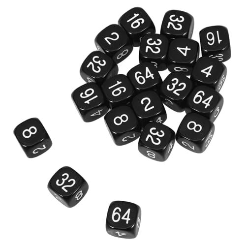 WESIEVYA 20 Stück Mehrfachwürfel Partywürfel Kleine Würfel Spiel Requisitenwürfel Spiel Spielzeugwürfel Spielzeug Partygeschenk Würfellayouts Brettspielwürfel Spielzeugwürfel Partyzubehör von WESIEVYA