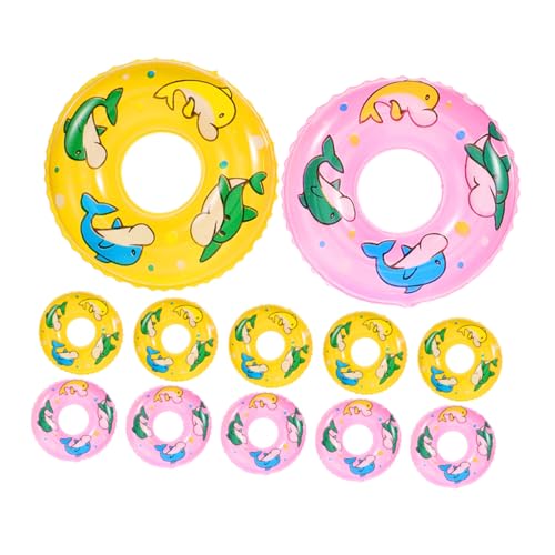 WESIEVYA 20 Stück Puppenschwimmringe Puppenhauszubehör Dekorative Schwimmringe Cartoon Mini Schwimmringe Cartoon Schwimmringe Mini Schwimmringe Mini Schwimmringe Mini Dekore von WESIEVYA