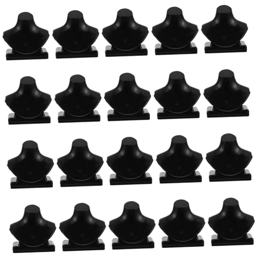 WESIEVYA 20 Stücke Puppe Schmuck Unterstützung Modelle Puppe Mini Halskette Modell Spielen Teile von WESIEVYA