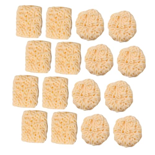 WESIEVYA 24 Stück Teiliges Miniatur Instant Nudeln Realistische Spielnudeln für Puppenhaus Dekoration Mini Food Prop für Rollenspiel und Miniaturlandschaften Geeignet für Puppenhaus Küche von WESIEVYA