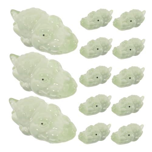 WESIEVYA 25 Stück Im Dunkeln Leuchtende Mini Gartenfiguren, Tischdekoration, Tierfigur, Miniatur Tierfigur, Miniatur Alligatorfiguren, Winzige Harztiere von WESIEVYA