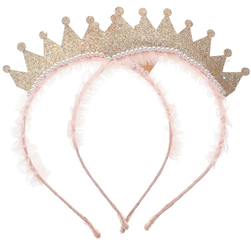 WESIEVYA Geburtstagskrone Mädchen Perlen Stirnband Haarschmuck Für Kinder Party Accessoires Stirnband Mit Perlen Kopfbedeckung Für Mädchen WESIEVYA Geburtstagskrone Mädchen Perlen Stirnband Haarschmuck Für Kinder Party Accessoires Stirnband Mit Perlen Kopfbedeckung Für Mädchen von WESIEVYA
