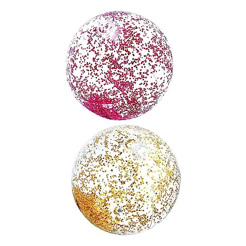 WESIEVYA 2Stücke Aufblasbarer Strandball Pack mit Glitzer für Wasserspielzeug für Strand und Fördert und Eltern Junge Mädchen Beziehungen WESIEVYA 2Stücke Aufblasbarer Strandball Pack mit Glitzer für Wasserspielzeug für Strand und Fördert und Eltern Junge Mädchen Beziehungen von WESIEVYA