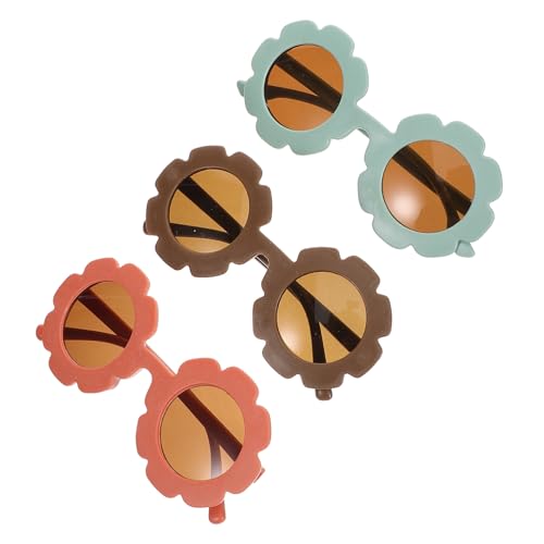 WESIEVYA 3 Paare Sonnenblumen Sonnenbrille Uv Leichte Pc Materialien für Kinderfeste Geburtstagsfeiern Kreative Party Deko Cosplay WESIEVYA 3 Paare Sonnenblumen Sonnenbrille Uv Leichte Pc Materialien für Kinderfeste Geburtstagsfeiern Kreative Party Deko Cosplay von WESIEVYA