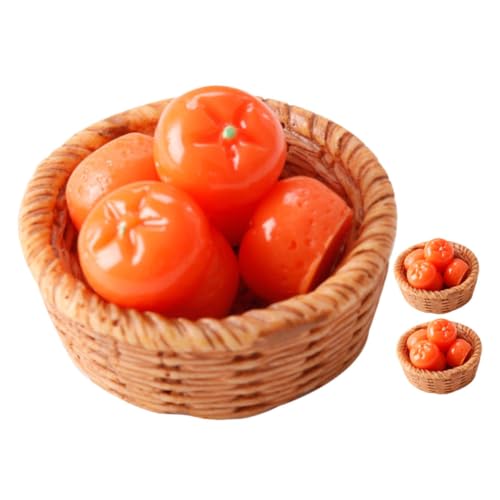 WESIEVYA 3 Sets Puppenhaus Obst, Mini Kunstfrüchte, Künstliche Früchte, Mini Supermarkt, Mini Obst Modell, Mini Simulationsfrüchte, Mini Fotografie Requisiten, Mini Obst Modell, von WESIEVYA