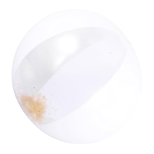 WESIEVYA 3 Stück Glitzer Strandball, Aufblasbares Poolspielzeug, Sommer Poolspielzeug, Aufblasbarer Wasserball, Strandspielzeug, Glitzer Pailletten Strandball, Strandbälle, Wasserspielzeug von WESIEVYA