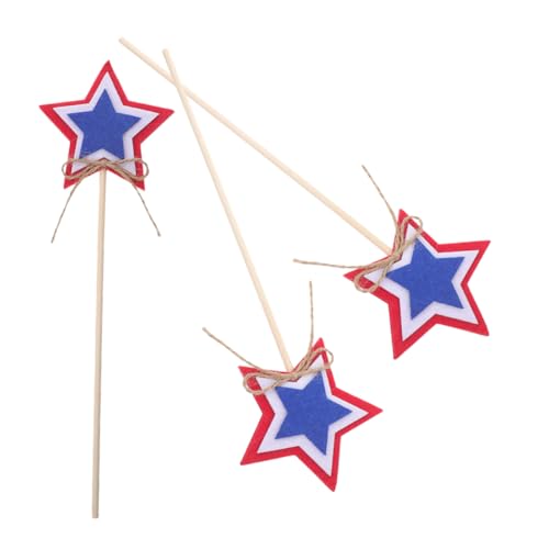 WESIEVYA 3 Stücke Stern Topper Fee Zauberstäbe Unabhängigkeit Tag Usa Flagge Party Dekorationen WESIEVYA 3 Stücke Stern Topper Fee Zauberstäbe Unabhängigkeit Tag Usa Flagge Party Dekorationen von WESIEVYA