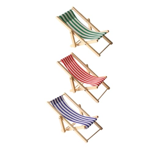 WESIEVYA 3 Stück Teiliges Mini Holz Strandstuhl Klappbar Miniatur Strandliegestuhl Puppenhaus Deko Für Strand und Picknick Szenen WESIEVYA 3 Stück Teiliges Mini Holz Strandstuhl Klappbar Miniatur Strandliegestuhl Puppenhaus Deko Für Strand und Picknick Szenen von WESIEVYA