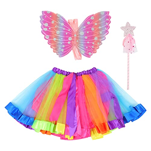 WESIEVYA Kostüm Jungen und Mädchen 1 Set 3-teilig Jungen und Mädchen Feenstabflügel Rock-set Hautfreundlich Atmungsaktiv WESIEVYA Kostüm Jungen und Mädchen 1 Set 3-teilig Jungen und Mädchen Feenstabflügel Rock-set Hautfreundlich Atmungsaktiv von WESIEVYA