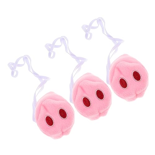 WESIEVYA 3St austauschbares Plüsch Schweinenase Tierische Verkleidung für Bühnenauftritte gebrochene Nase ausgestopft halloween deko kaninchen zubehör Kompakte Schweinenasenstütze WESIEVYA 3St austauschbares Plüsch Schweinenase Tierische Verkleidung für Bühnenauftritte gebrochene Nase ausgestopft halloween deko kaninchen zubehör Kompakte Schweinenasenstütze von WESIEVYA