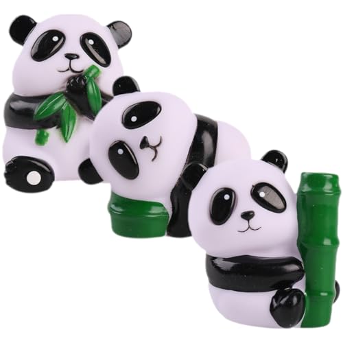 WESIEVYA 3er Set Panda Form Stressball Kompakte Dehnbare Druckspielzeuge Für Angstabbau Und Entspannung Perfekte Partygeschenke Für Und Erwachsene von WESIEVYA
