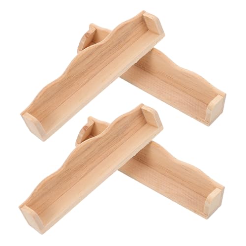 WESIEVYA 4 Stück Maßstab Detailreiche Holzregale mit Geschwungenen Kanten Einfach Montierbar für Kinderzimmer und Wohnzimmer im Puppenhaus WESIEVYA 4 Stück Maßstab Detailreiche Holzregale mit Geschwungenen Kanten Einfach Montierbar für Kinderzimmer und Wohnzimmer im Puppenhaus von WESIEVYA