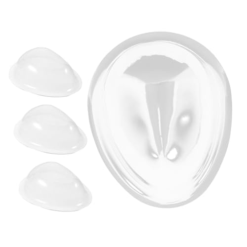 WESIEVYA 4-teilige Transparente Plastikmaske Gesichtsschutz Für Puppen Kratzfeste Abdeckung Für Spielzeugpuppen DIY Bastelmaske von WESIEVYA