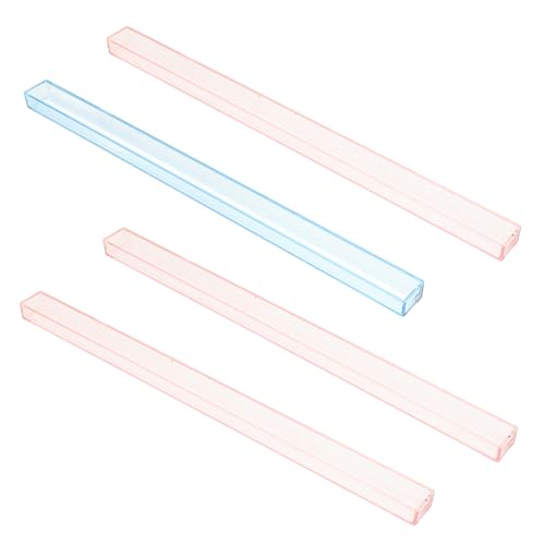 WESIEVYA 4-teiliges Mahjong-Set U-förmiges Linealgestell Tragbarer Acryl-drücker Reisefreundlicher Organizer von WESIEVYA