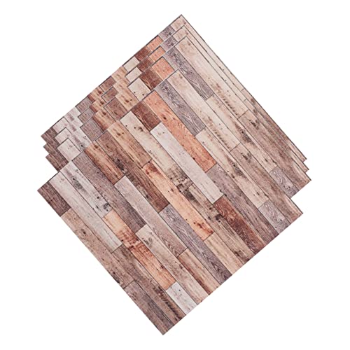 WESIEVYA 4 Stück Simulierte Holzmaserung Boden Miniatur Dielen Miniaturmöbel Und Zubehör Miniaturen Zubehör Miniaturen Tiny House Zubehör Puppenhaus Dielen von WESIEVYA