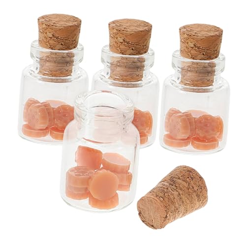 WESIEVYA Miniatur-keksdose 4 Stück Mini Keksdekor Puppenhaus-zubehör Mini-hauskeks Miniatur-keksdekor Puppenhaus-miniaturkeks Keksglas-Requisite Mini-hausschmuck Mini-hausornament von WESIEVYA