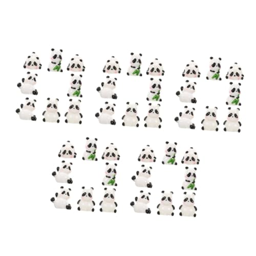 WESIEVYA 40 Stück Mini Panda Ornament, Kunstharz, Panda Ornament, Garten Tierskulptur, Garten Panda Statue, Dekorative Panda Statue, Tierspielzeug, Schreibtisch, Handgefertigte Panda WESIEVYA 40 Stück Mini Panda Ornament, Kunstharz, Panda Ornament, Garten Tierskulptur, Garten Panda Statue, Dekorative Panda Statue, Tierspielzeug, Schreibtisch, Handgefertigte Panda von WESIEVYA