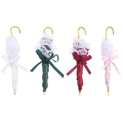 WESIEVYA 4pcs Mini Umbrella Modelle Mini Umbrellas Mini Scene Mini Scene DIY Decors von WESIEVYA