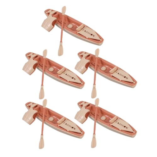 WESIEVYA 5 Sätze Miniatur Kajak mit Paddeln und Schwimmweste Kanu Modell Robustes Bootsspielzeug für Dekoratives Mikro Landschaftsfiguren Set Pädagogisches Wassersport WESIEVYA 5 Sätze Miniatur Kajak mit Paddeln und Schwimmweste Kanu Modell Robustes Bootsspielzeug für Dekoratives Mikro Landschaftsfiguren Set Pädagogisches Wassersport von WESIEVYA