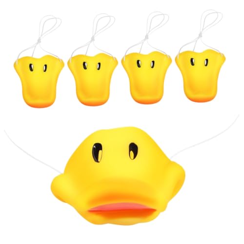 WESIEVYA 5 Stück Entennase Simulation Tierkostüm Cosplay Maskerade Halloween Tiernase Mit Gummiband Rollenspielzubehör Kinder Party Requisiten Gefälligkeiten von WESIEVYA