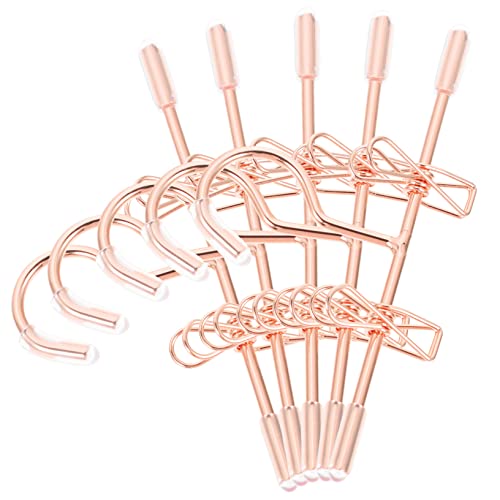 WESIEVYA 5 Stück Mini Kleiderbügel, Kleine Kleiderbügel Für Puppen, Mini Kleiderbügel Für Puppen, Kleiderbügel Für Puppen Outfits, Kleiderbügel Für Puppen, Kleiderbügel Für Kleine von WESIEVYA