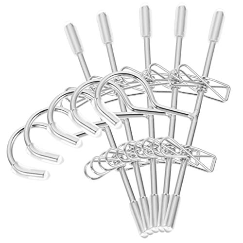 WESIEVYA 5 Stück Puppenkleidungsaufbewahrung, Hosenclip, Mini Puppenbügel, Kleiderbügel Für Puppenkleidung, Puppen Outfit, Kleiderbügel, Dekorierter Mini Kleiderbügel Für Puppen, WESIEVYA 5 Stück Puppenkleidungsaufbewahrung, Hosenclip, Mini Puppenbügel, Kleiderbügel Für Puppenkleidung, Puppen Outfit, Kleiderbügel, Dekorierter Mini Kleiderbügel Für Puppen, von WESIEVYA