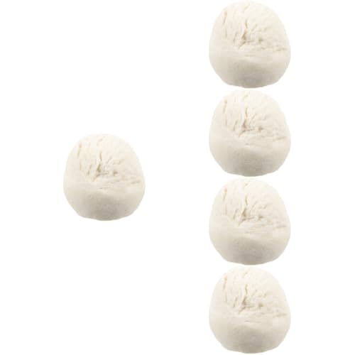 WESIEVYA 5 Stück Simulation Eiscreme Bälle, Dessert Foto Requisiten, Fotografie Requisiten, Lustiges Spielzeug, Lebensmittel Spielzeug, Kinder, Rollenspiel Spielzeug, Kinder, Lustiges von WESIEVYA