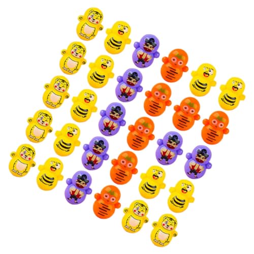 WESIEVYA Miniatur Cartoon Tumbler Spielzeug Tisch Dekoration Kinder Geschenkidee Party Füllung Bastelmaterial 50 Stücke von WESIEVYA