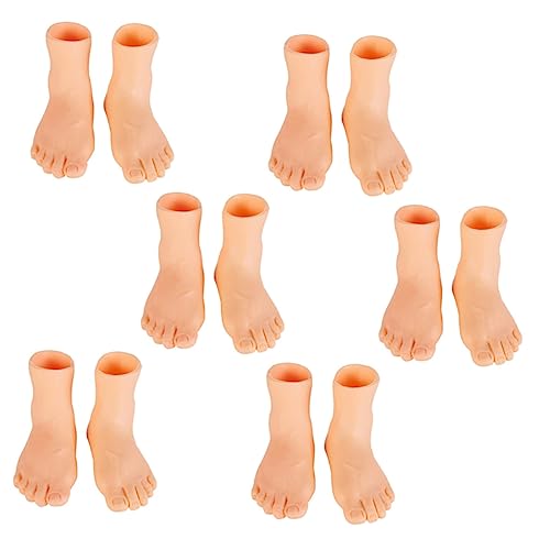 WESIEVYA 6 Paar Fingerschuhe, Fingerspielzeug Für Kinder, Puppenspielzeug, Requisiten Zum Geschichtenerzählen, Fußfingerpuppe, Fingerspielzeug Für Kleinkinder, Fingerpuppen Für Den Linken von WESIEVYA