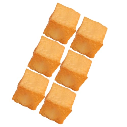 WESIEVYA 6 Stück Lebensmittelmodell Fisch Tofu Spielzeug, Realistische Fisch Tofu Dekoration, Küche, Gefälschter Fisch Tofu Requisite, Gefälschte Lebensmittel, Realistische Restaurant WESIEVYA 6 Stück Lebensmittelmodell Fisch Tofu Spielzeug, Realistische Fisch Tofu Dekoration, Küche, Gefälschter Fisch Tofu Requisite, Gefälschte Lebensmittel, Realistische Restaurant von WESIEVYA